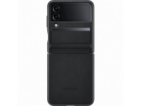 Husa Piele Samsung Galaxy Z Flip4 F721, Flap Leather Cover, Neagra EF-VF721LBEGWW 