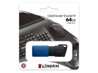 Memorie Externa Kingston DT Exodia M, 64Gb, USB 3.2, Neagra Albastra DTXM/64GB 