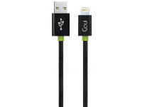 Cablu Goui USB la Lightning Metal Spring, 0.3 m, G-LC30-8PIN, Negru, Resigilat 