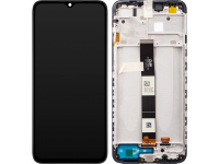 Display - Touchscreen Xiaomi Redmi 10A, Cu Rama, Negru (Charcoal Black), Service Pack 560001C3L200 