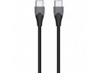 Cablu Date si Incarcare USB Type-C la USB Type-C Energizer Bicolor, 1.2 m, Negru C61C2CGBK4 