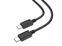 Cablu Date si Incarcare USB Type-C la USB Type-C HOCO X73, 1 m, 60W, Negru 