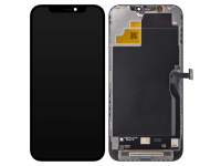Display cu Touchscreen JK pentru Apple iPhone 12 Pro Max, cu Rama, Versiune LCD In-Cell, Negru