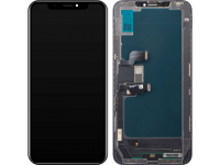 Display cu Touchscreen JK pentru Apple iPhone XS Max, cu Rama, Versiune LCD In-Cell, Negru