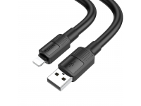 Cablu Date si Incarcare USB la Lightning HOCO X84 Solid, 1 m, 2.4A, Negru 