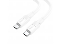Cablu Date si Incarcare USB Type-C la USB Type-C HOCO X84 Solid, 1 m, 60W, Alb 