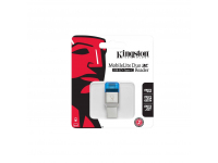 Cititor Card USB Kingston MobileLite DUO 3C, USB 3.1 - USB Type-C OTG, microSD, Argintiu KIN-READ-FCR-ML3C 