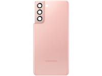 Capac Baterie Samsung Galaxy S21 5G G991, cu Geam Camera Spate, Roz, Second Hand