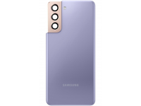 Capac Baterie Samsung Galaxy S21 5G G991, cu Geam Camera Spate, Mov, Second Hand