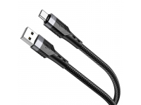 Cablu Date si Incarcare USB-A - USB-C Borofone BU35 Influence, 18W, 1.2m, Negru