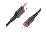 Cablu Date si Incarcare USB la Lightning Borofone BX67, 1 m, 2.4A, Negru 