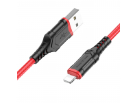 Cablu Date si Incarcare USB la Lightning Borofone BX67, 1 m, 2.4A, Rosu 