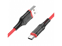 Cablu Date si Incarcare USB la USB Type-C Borofone BX67, 1 m, 3A, Rosu 