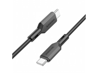 Cablu Date si Incarcare USB Type-C la USB Type-C Borofone BX70, 1 m, 3A, 60W, Negru 