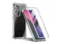 Husa TPU Tech-Protect Kevlar pentru Samsung Galaxy S23 Ultra S918, Transparenta 