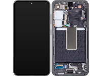Display cu Touchscreen Samsung Galaxy S23 S911, cu Rama, Negru (Phantom Black), Service Pack GH82-30480A