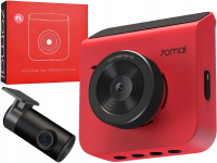 Camera Auto Fata Spate Xiaomi 70mai Dash Cam A400, 2K, Wi-Fi, Afisaj 2inch, Rosie