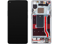 Display cu Touchscreen OnePlus 8T, cu Rama, Argintiu (Lunar Silver), Service Pack 2011100215 