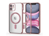 Husa MagSafe pentru Apple iPhone 11, Tech-Protect, Magshine, Roz Aurie 
