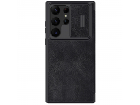 Husa pentru Samsung Galaxy S23 Ultra S918, Nillkin, Qin Leather Pro, Neagra 
