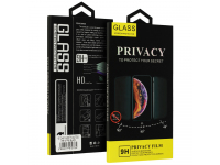 Folie de protectie Ecran Privacy OEM pentru Samsung Galaxy S22 Ultra 5G S908, Sticla Securizata, Edge Glue 