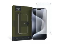 Folie de protectie Ecran HOFI PRO+ pentru Apple iPhone 15 Pro, Sticla Securizata, Full Glue, 2.5D, Neagra 