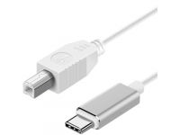 Cablu Imprimanta OEM, USB-C - USB-B, 1m, Alb 