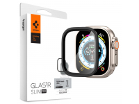 Folie Protectie Spigen GLAStR Slim Pro pentru Apple Watch Ultra Series, Sticla Securizata, Neagra AGL06163 