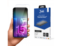 Folie de protectie Ecran 3MK FlexibleGlass pentru Apple iPhone 15, Sticla Flexibila, Full Glue 