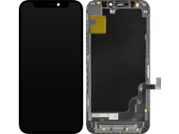 Display cu Touchscreen ZY pentru Apple iPhone 12 mini, cu Rama, Versiune LCD In-Cell, Negru 