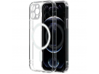 Husa MagSafe pentru Apple iPhone 15 Pro Max, OEM, Magnetic, Transparenta 
