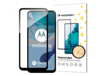 Folie de protectie Ecran WZK pentru Motorola Moto G53, Sticla Securizata, Full Glue, Neagra 