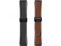 Curea DUX DUCIS YA pentru Samsung Galaxy Watch / Huawei Watch / Honor Watch Series, 20mm, Neagra 