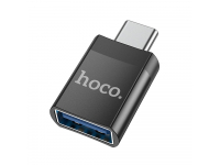 Adaptor OTG USB-A - USB-C HOCO UA17, Negru 