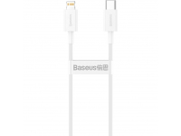Cablu Date si Incarcare USB-C - Lightning Baseus Superior Series, 20W, 1m, Alb, Resigilat CATLYS-A02 