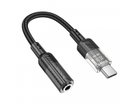 Adaptor Audio USB-C - 3.5mm HOCO LS37, Negru 