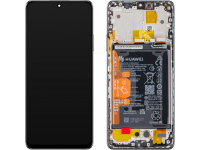 Display cu Touchscreen Huawei nova Y90, cu Rama si Acumulator, Negru (Midnight Black), Service Pack 02355ARF 