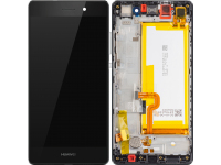 Display cu Touchscreen Huawei P8lite (2015) ALE-L21, cu Rama si Acumulator, Negru, Swap 