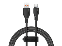 Cablu Date si Incarcare USB-A - USB-C Baseus Pudding, 100W, 2m, Negru P10355703111-01 