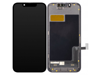 Display cu Touchscreen ZY pentru Apple iPhone 13 mini, cu Rama, Versiune LCD In-Cell, Negru 