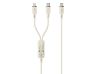 Cablu Incarcare USB-C - Lightning / USB-C XO Design NB-Q262, 100W, 1.2m, Bej
