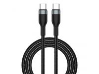 Cablu Date si Incarcare USB-C - USB-C WiWu Wi-C017, 100W, 1.2m, Negru 