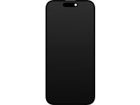 Display cu Touchscreen pentru Apple iPhone 15 Pro, cu Rama, Versiune LCD In-Cell, Negru