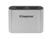 Cititor Card USB 3.2 Kingston Workflow, Dual microSD, Gri WFS-SDC 
