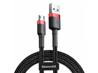 Cablu Date si Incarcare USB-A - microUSB Baseus Cafule, 18W, 3m, Rosu CAMKLF-H91 