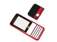 Carcasa fata si capac camera Sony Ericsson G502 rosie Orange