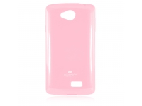 Husa silicon TPU LG F60 Goospery Mercury Jelly roz Blister Originala