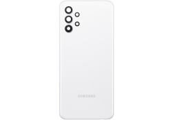 Capac Baterie - Geam Blitz - Geam Camera Spate Samsung Galaxy A32 5G A326, Alb, Swap 