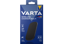 Incarcator Retea Wireless Varta Charger MULTI, Quick Charge, 20W, Negru 