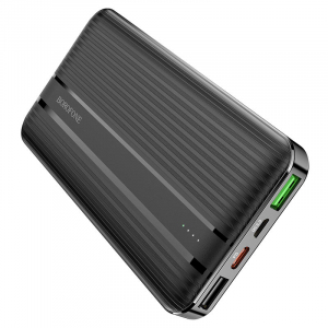 Baterie Externa Powerbank Borofone BJ9 Uranus, 10000 mA, Standard Charge (5V) - Quick Charge 3 - Power Delivery , Neagra 